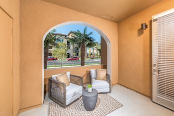 Private balcony or patio